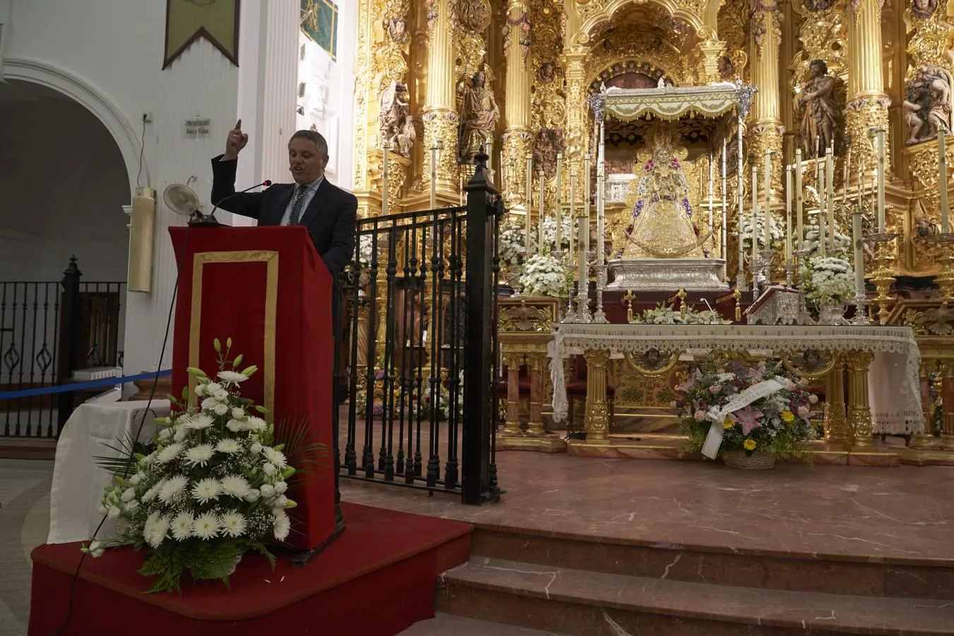 Alberto García Reyes desgrana el tiempo de Almonte en una histórica exaltación de la Venida de la Virgen